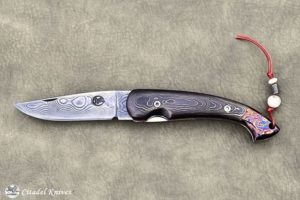 Citadel Trident Damascus- Folding Knife.
