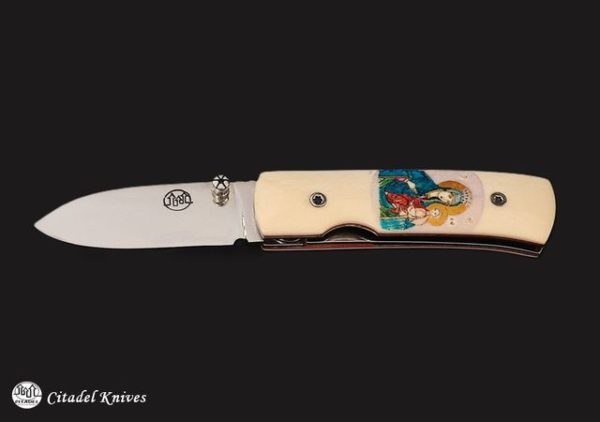 Citadel scrimshaw knife